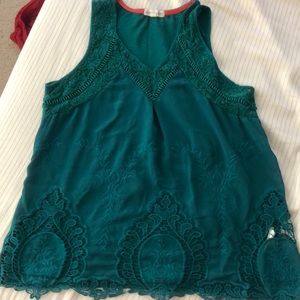 Green Lacey Blouse